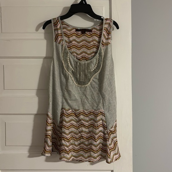 A Common Thread Jeweled Multi Pattern Tank - Picture 1 of 4